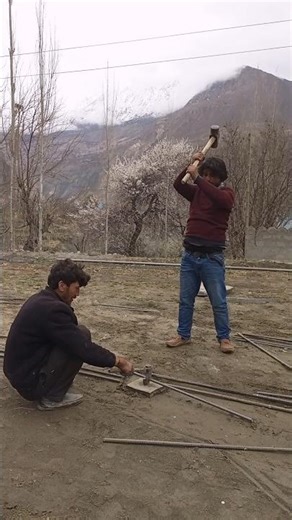 Amazing Metal Cutting with Big Hammer | Powerful Hand Work 🔨 #youtubeshorts