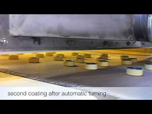 powder coating line for ferrite cores - designed by SFB AG