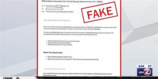 Social Security email scam