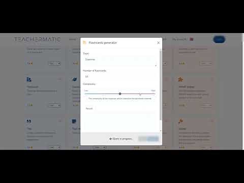 Create Flash Cards using AI with TeacherMatic