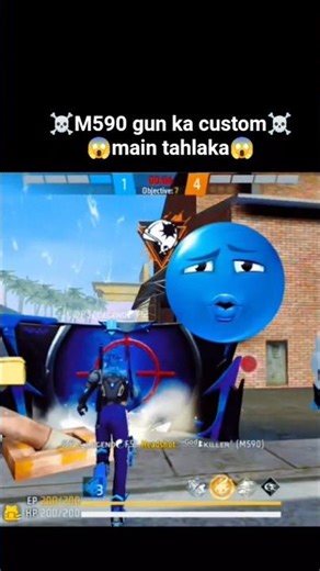 FREE☠️ FIRE IN💀M590 GUN 😱SE TEHALKA😱#vecna#freefire