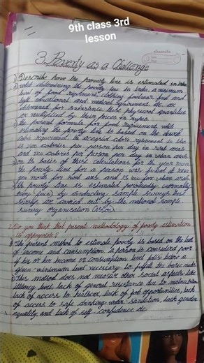 9th class 3rd lesson Poverty as a challange 🕰️