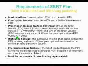 Medical Physics SBRT Treatment Planning