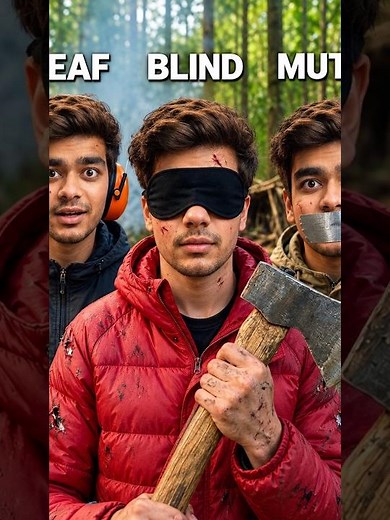 Blind, Deaf & Mute Survive 24 Hours 😱
