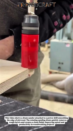 Satisfying Edge Sanding with Drill Drum Sander | Precision Woodworking Trick