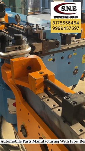 Automobile Parts Manufacturing with Pipe Bending Machine #automobile #machine