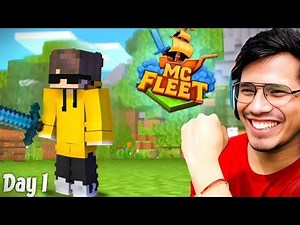 DAY 1 IN ‪@McFleetDotNet‬ SERVER ।। MINECRAFT