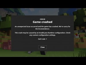 How To Fix Minecraft Exit Code 1 | Minecraft Game Crashed Fix