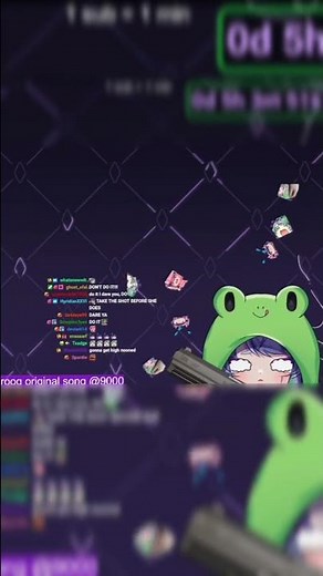 GUN TOO STRONG FOR LIL FROOG #FROOT #VTUBER #SHORTS