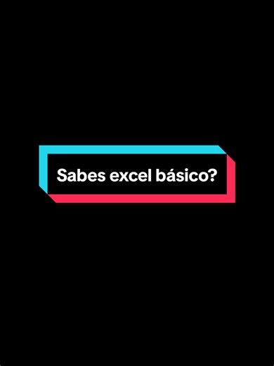 Déjame en los comentarios si sabes lo básico de excel o de plano no sabes nada #godin #exceltutoriales #oficina #excel #excelbasico