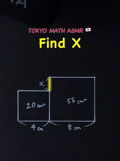 Can you solve this? 33 Japanese Math ASMR 🇯🇵#math #geometry #asmr #iqtest #satmath