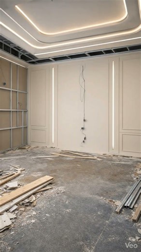 "Sentuhan warm light + navy blue = Definisi kemewahan yang sempurna."#interiordesign #rumahidaman