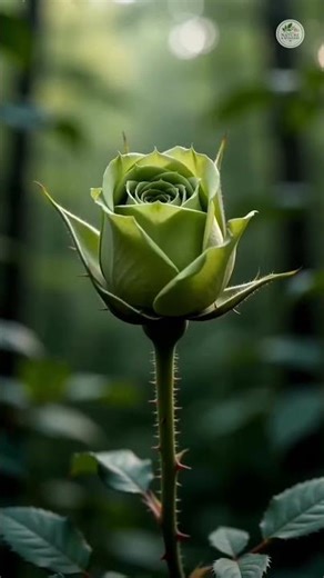 Nature’s Rarest Beauty – The Green Rose 🌿