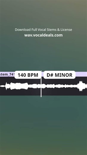 Sample this vocal 140 BPM Trance Techno #acapella #logicpro #royaltyfreesamples