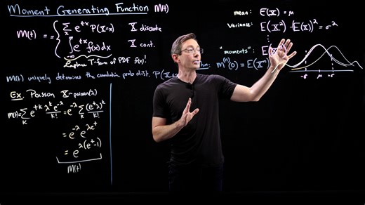 【概率与统计】Steve Brunton. 38 Example of The Moment Generating Function