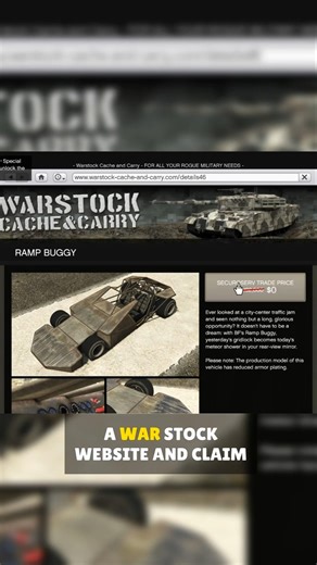 FREE Ramp Buggy in GTA Online for this week 🚗 #gta #gtav #gta5 #gta5online #gtaonline #gta6 #gtarp