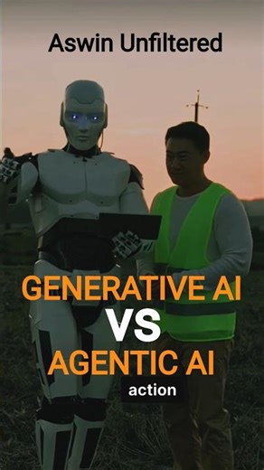 Generative AI vs Agentic AI #shorts #tamil