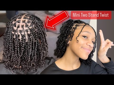 Perfect Twist on NATURAL HAIR | Mini Two Strand Twist STEP BY STEP Tutorial