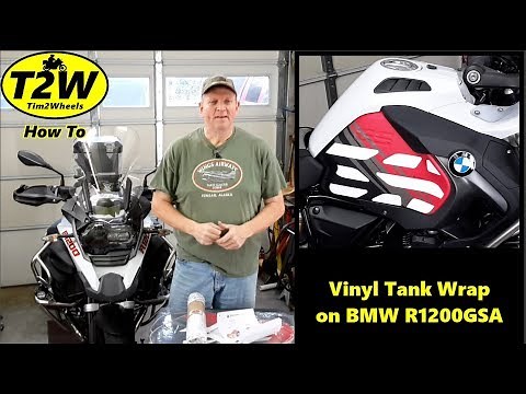 T2W How To: Vinyl Tank Wrap on BMW R1200GSA