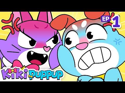 [NEW] Baby Cat vs Baby Dog | Meow! Woof! | EP01 | Animal Songs | Kikipuppup Nursery Rhymes