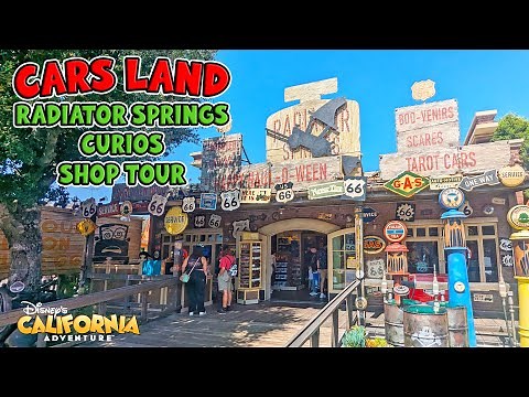 Radiator Springs Curios Shop Tour at Disney California Adventure (Sep 2024) [4K]