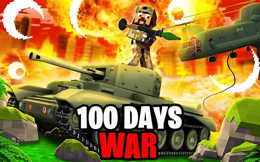 [双语字幕]我的世界-现代战争——MC极限模式的100天三方大战