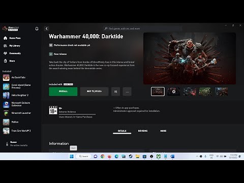 Fix Warhammer 40,000 Darktide Not Launching On Xbox App/Microsoft Store (x80070102/0x8007042b) On PC