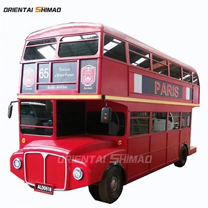 [Hot Item] Durable Advanced Mobile Double Decker Bus Restaurant Food Van