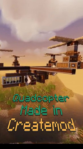 Create Mod Minecraft Quadcopter | Valkyrien Skies Helicopter