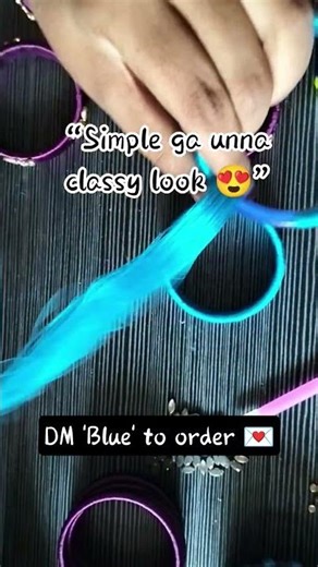 Sky blue💙thread bangles✨Simple,Elegant,Stylish🥰#bangleslove#stylishbangles#ethnicstyle#trendingreels