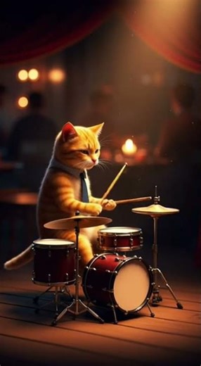 A Cozy Jazz Moment with a Café Cat ☕🎶