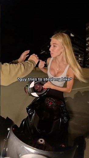 In this moment I was only worried about my motorcycle to be honest #r1 #bikergirl #yamahar1 #bike