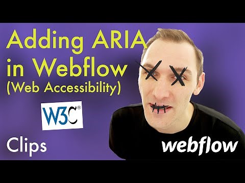 Adding ARIA Accessibility in Webflow
