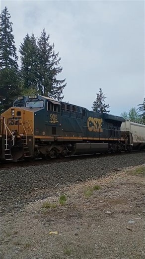 CSX dpu on a grain train