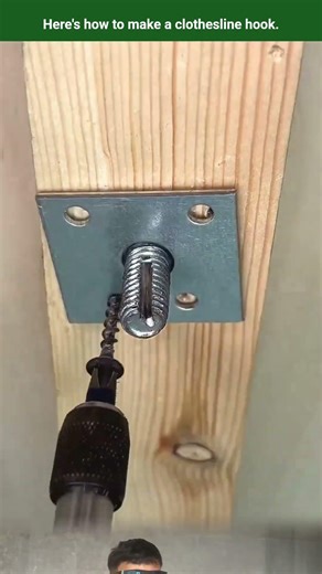 Here's how to make a clothesline hook.