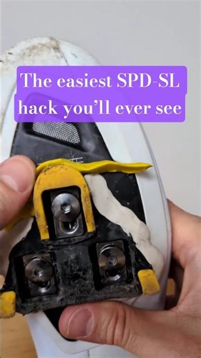 The easiest SPD-SL hack you’ll ever see #cyclinghacks #shimano #spd #bikemaintenance #bikefitting