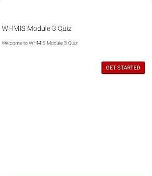WHMIS Answers November 2023 PART 3 valid in Canada