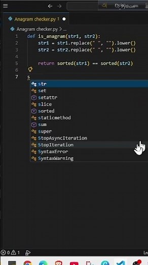 How to make basic anagram checker using python & ChatGPT project 25