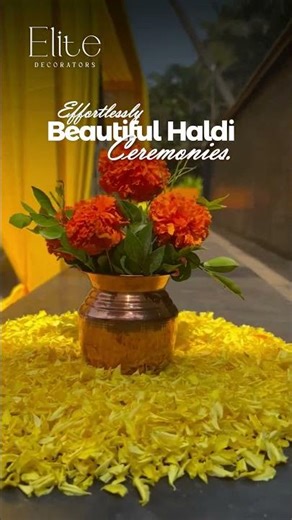 Elite Haldi Ceremony Decoration | Where Tradition Meets Elegance | Luxury Wedding Decor