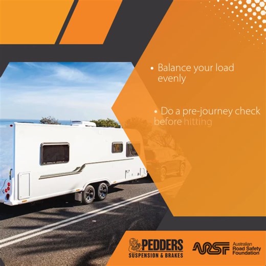 🚗 Whether it’s a weekend getaway or a cross-country road trip, safe towing and load-carrying is a must. Check out these essential tips from Pedders Suspension & Brakes and Australian Road Safety Foundation 💡👇 #letsgosafety #letsgoroadsafety #towingtips #roadsafety | Let's Go Caravan and Camping