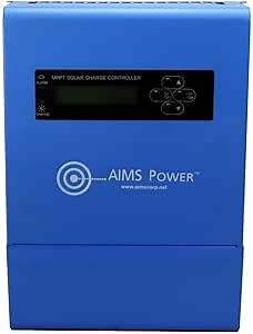 Aims Power SCC40AMPPT 40 Amp MPPT Solar Charge Controller, 12, 24, 36 and 48 Volt Solar Systems; 4 Stage Charging; Battery Type Selector; Stackable; Over Temp Protection