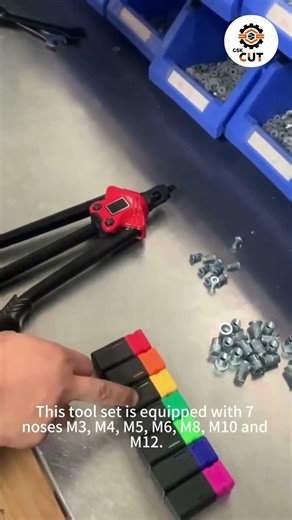 Hand Rivet Gun (12” & 14”) supports M3–M12 sizes for smooth and precise riveting #rivets