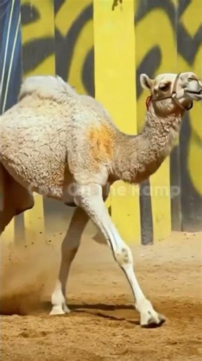 Pakistan's Most Beautiful Camel Breed – White Kohi in Action! Running & Jumping - #camel #shorts
