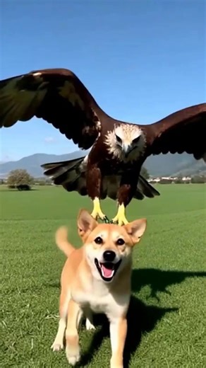 Eagle Attacks Puppy — But the Brave Dog Fights Back​ #EagleVsDog #AnimalAttack #WildlifeShorts | Roeun KH