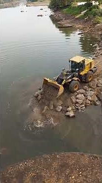 Cofferdam Construction in Progress across the Ogun River. Nigeria