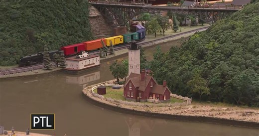 Presque Isle Lighthouse joins Kamin Science Center's miniature railroad display