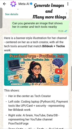 You Already Have AI on WhatsApp | Meta AI Can Create Content Images and Videos | Pratiksha Jain