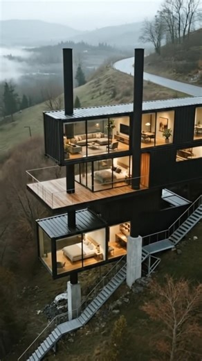 Turning Shipping Containers Into a Luxury House #home #architecture #house #container