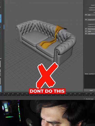 Creating Simple Fabric Simulations with Ncloth in Maya 2026