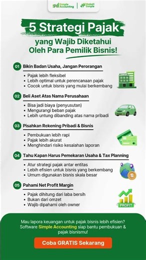 5 Strategi Pajak Untuk Bisnis Owner